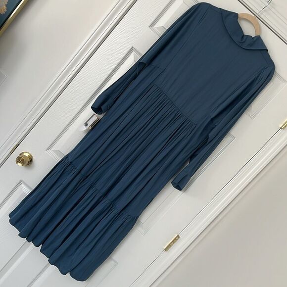 Taylor blue midi dress Sz 10 NWT - Picture 7 of 9